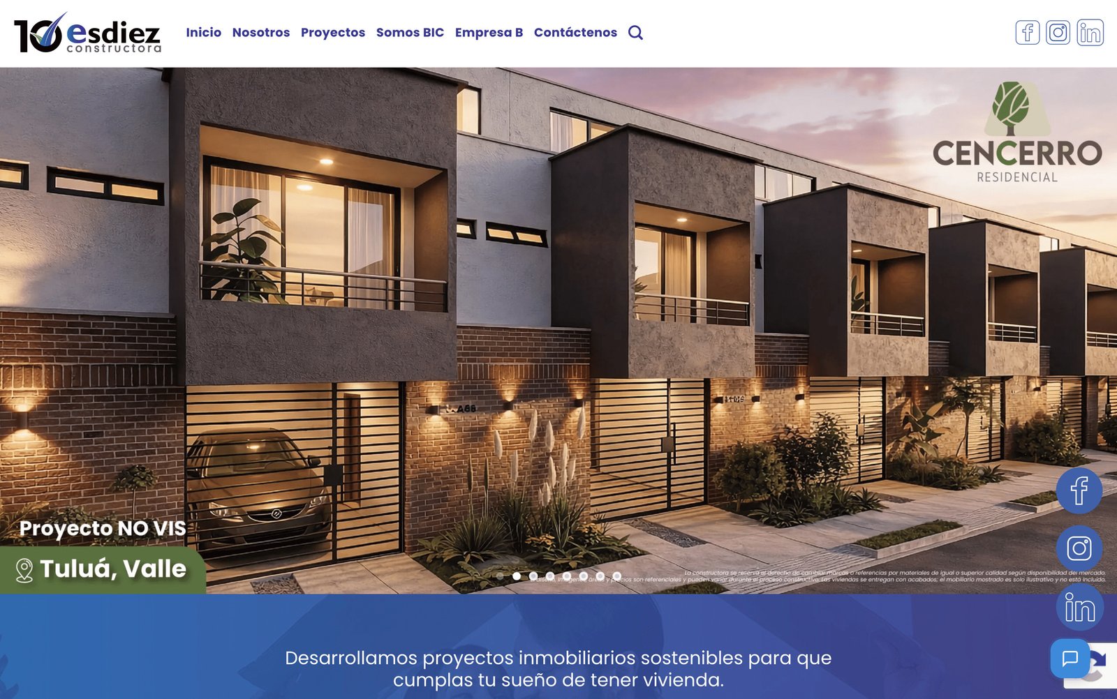 Proyecto Constructora Esdiez desarrollado por Leo Romero