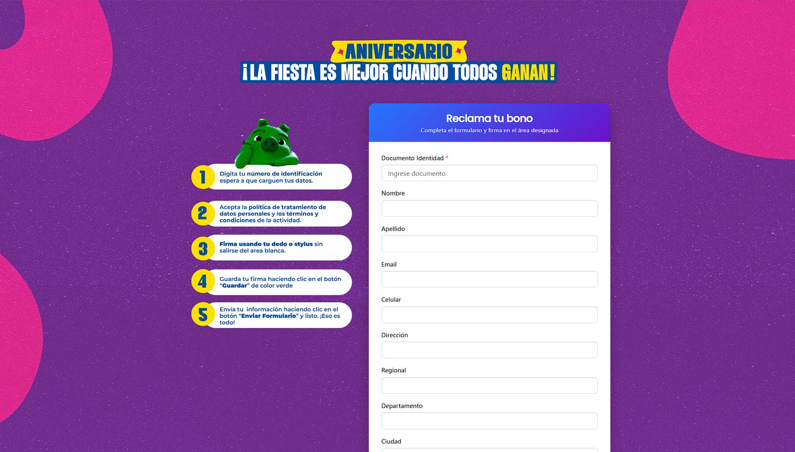 Proyecto Sistema de Redención de Premios desarrollado por Leo Romero