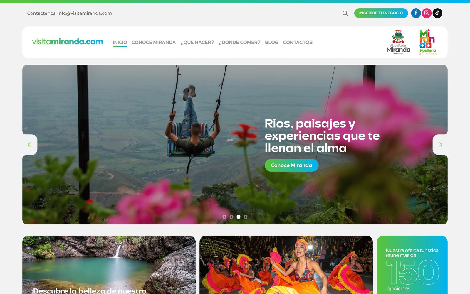 Proyecto VisitaMiranda.com desarrollado por Leo Romero