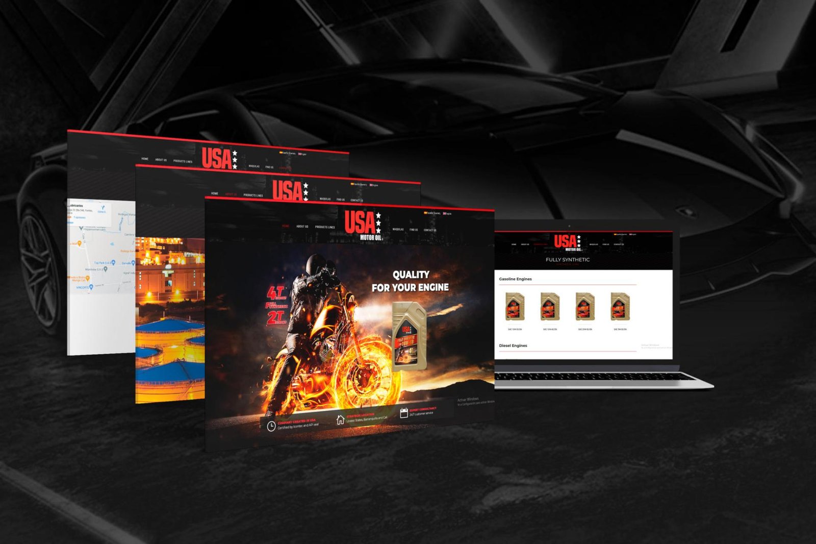Proyecto web USA Power Oil liderado por Leo Romero